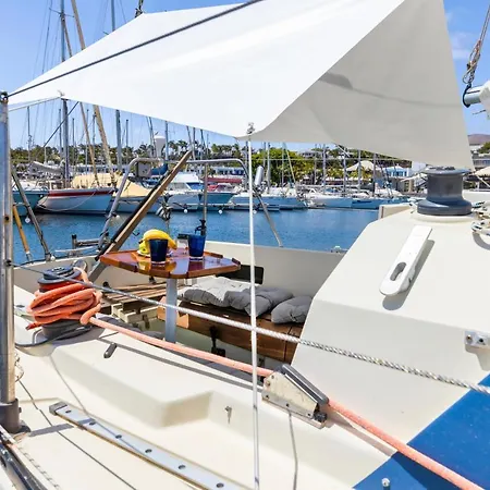 Seaside Chill-Out Stay On A Sail Yacht Puerto Calero Exterior photo