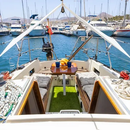 Seaside Chill-Out Stay On A Sail Yacht Puerto Calero Exterior photo