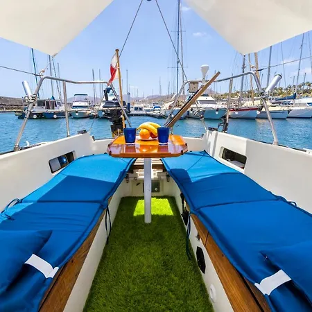 Seaside Chill-Out Stay On A Sail Yacht Puerto Calero Exterior photo