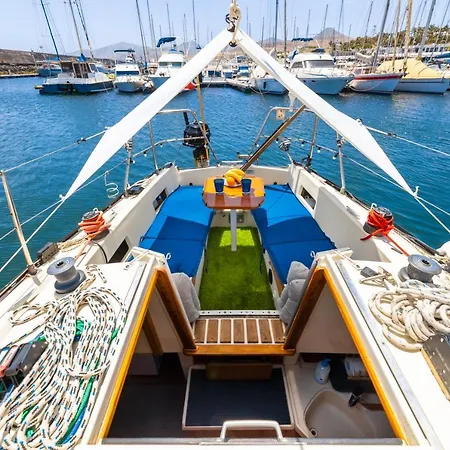 Seaside Chill-Out Stay On A Sail Yacht Puerto Calero Exterior photo